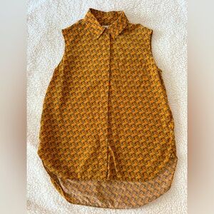 Burberry unicorn printed silk top